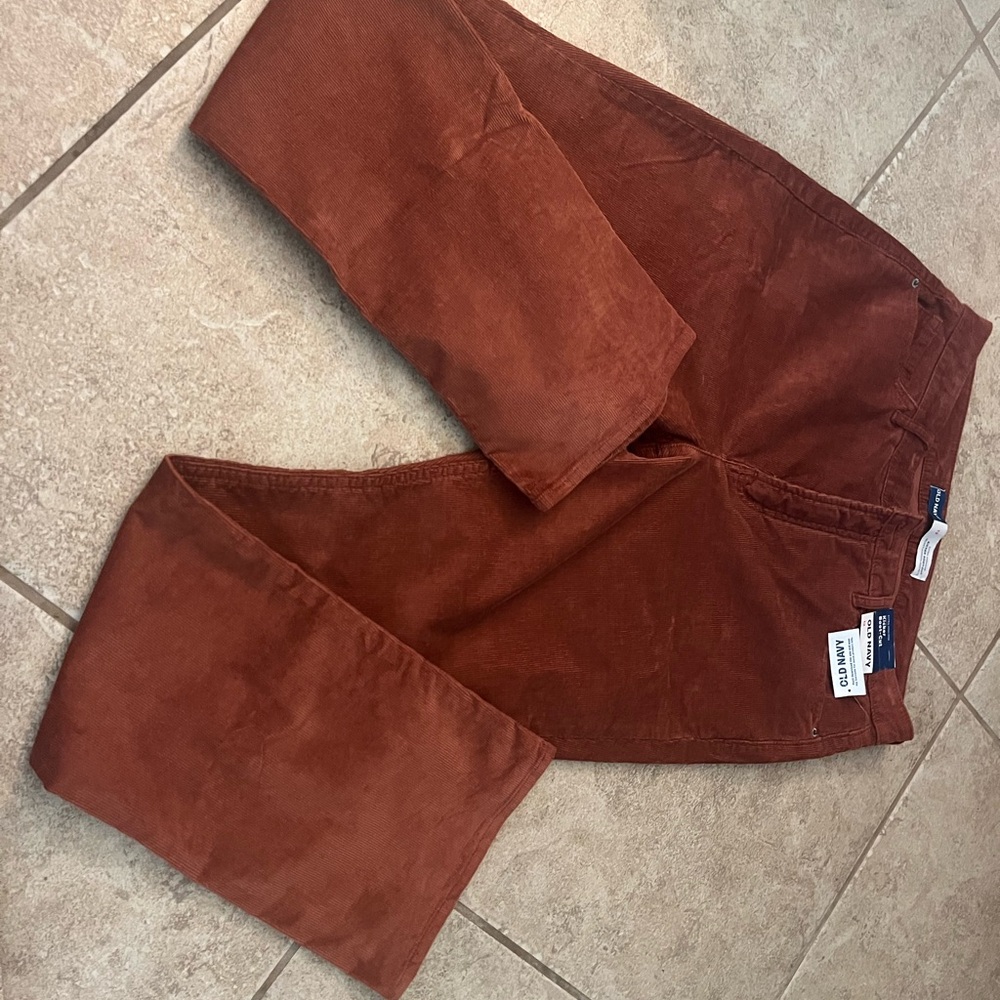 Women’s Old Navy Rust Corduroy Boot-Cut Pants